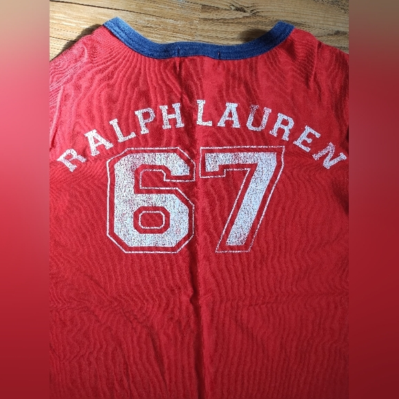 Vintage Ralph Lauren Polo Red Ringer Tee | M(10-12) | Red, White, Navy - Picture 3 of 8